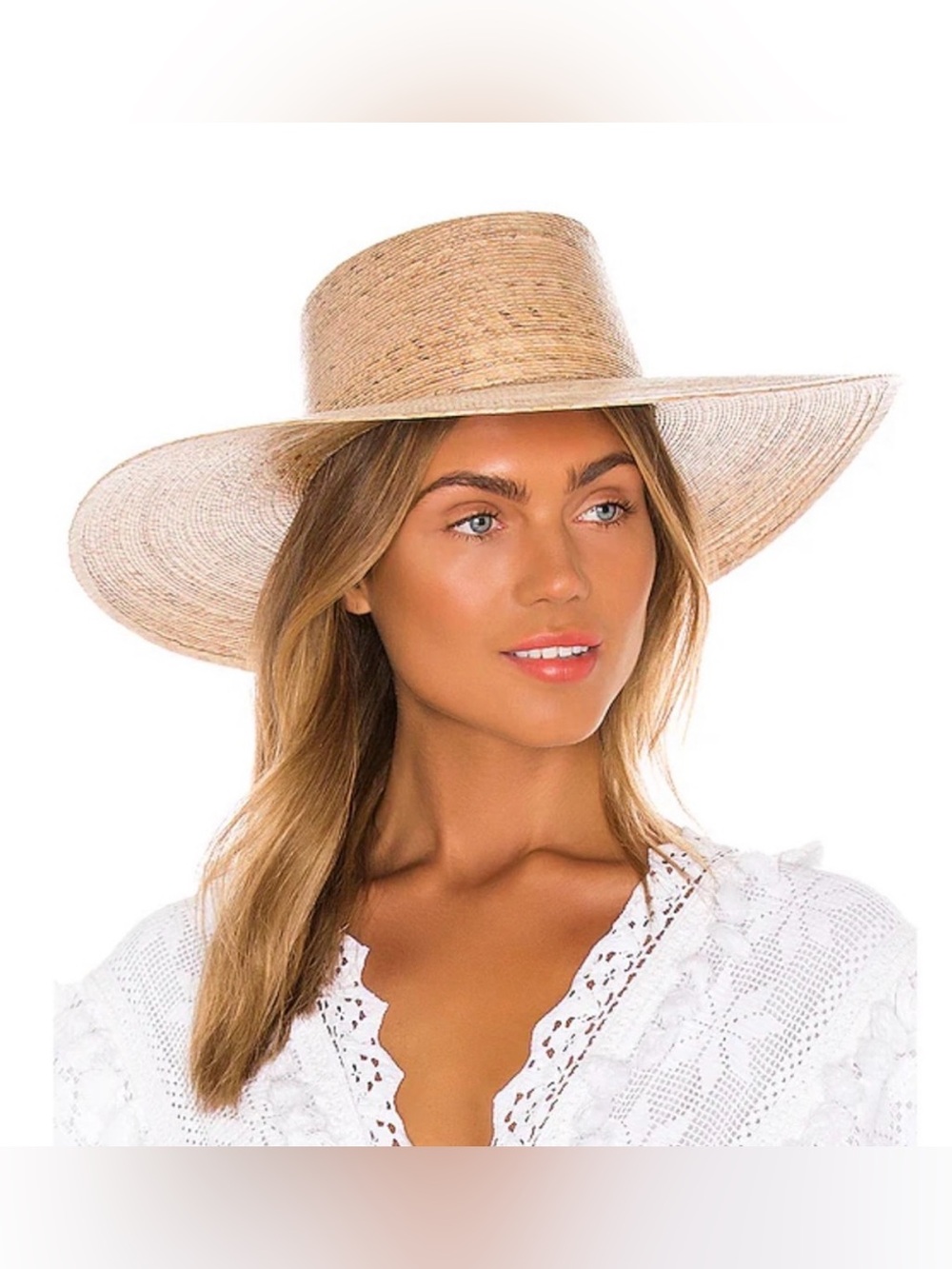 Lack of Color Palma Wide brim boater hat Natural Size Small/Medium women’s
